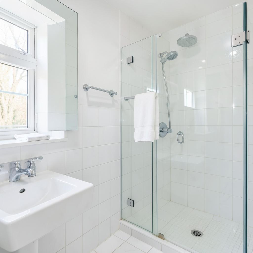 Bathrooms cleaned by D&S Cleaning